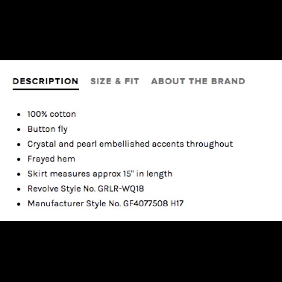 ✨ GRLFRND Milla Embellished Mini✨Size 27 - Picture 8 of 8